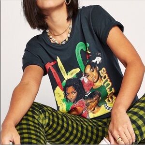 TLC Small Graphic No Scrubs Concert Y2K TShirt